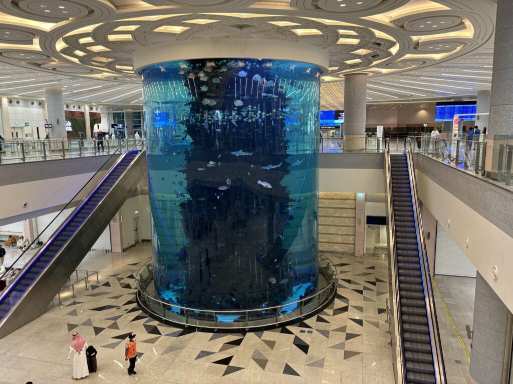 KAIA Aquarium in King Abdulaziz International Airport