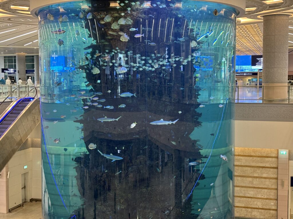 KAIA Aquarium in King Abdulaziz International Airport